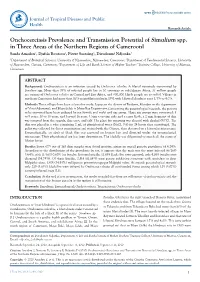 Onchocerciasis Prevalence and Transmission Potential of Simulium Spp