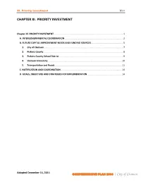 Priority Investment Element
