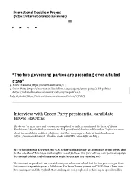 “The Two Governing Parties Are Presiding Over a Failed
