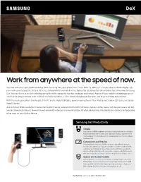 Work from Anywhere at the Speed of Now