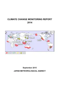 Climate Change Monitoring Report 2014