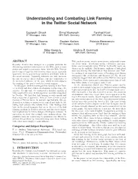 Understanding and Combating Link Farming in the Twitter Social Network