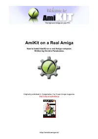 Amikit on a Real Amiga