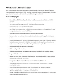 AWE Surface 1.2 Documentation