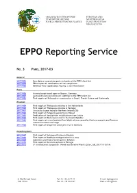 EPPO Reporting Service
