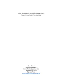 A Study of Learning Gains and Attitudes in Biology Using an Emerging Disease Model in Teaching Ecology