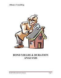 Bond Yields & Duration Analysis
