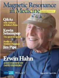 Erwin Hahn an INTERVIEW by DAVID FEINBERG