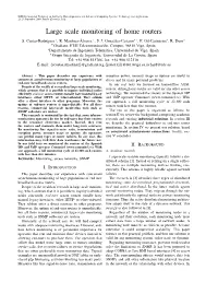 Large Scale Monitoring of Home Routers
