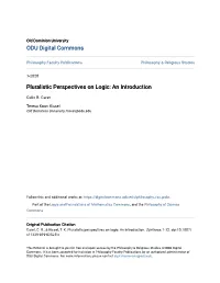 Pluralistic Perspectives on Logic: an Introduction