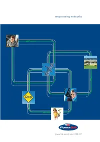 Powerlink Annual Report 2001/02 Empowering Through Mission, Vision and Values