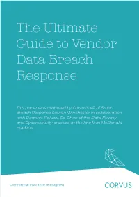 The Ultimate Guide to Vendor Data Breach Response