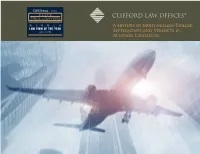 A History of Multi-Million Dollar Settlements and Verdicts in Aviation