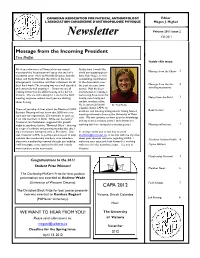 Newsletter Volume 2011 Issue 2 Fall 2011