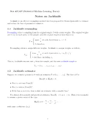 Notes on Jackknife