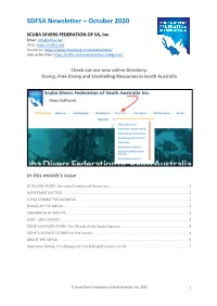 October 2020 Newsletter