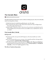 The Carnatic Wars