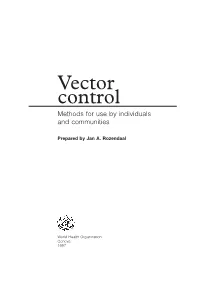Vector Control Methods for Use by Individuals and Communities