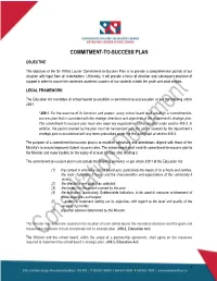 Commitment-To-Success Plan