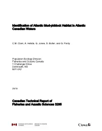 Identification of Atlantic Mud-Piddock Habitat in Atlantic Canadian Waters