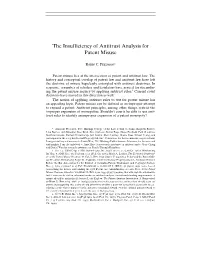 Insufficiency of Antitrust As a Test for Patent Misuse