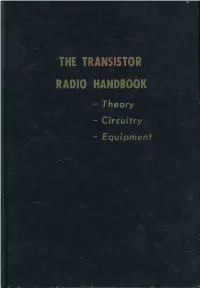 The Transistor Radio Handbook
