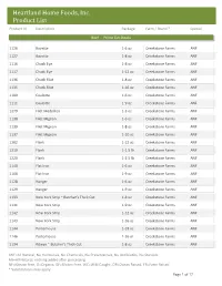 Customer Product List
