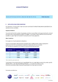 Oneworld Explorer Fare May Be Upgraded to a Higher Tiered Or First/Business Class Oneworld Explorer Fare Without Fee