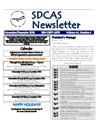 SDCAS Newsletter