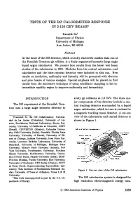 Tests of the Do Calorimeter Response in 2-150 Gev Beams*