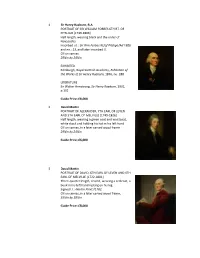 1 Ex E M Pt Sir Henry Raeburn, R.A. PORTRAIT of SIR WILLIAM