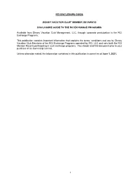 2021-2022 DVC RCI Disclosure Guide 6.1.21