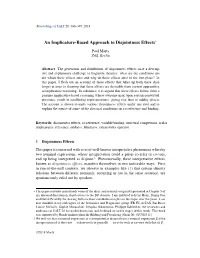 An Implicature-Based Approach to Disjointness Effects*