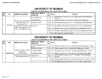 Revised List of Lead / Cluster Colleges for TY Bcom