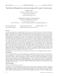 The Effects of Planned Focus on Form on Iranian EFL Learners' Oral Accuracy