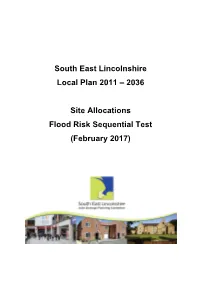 2036 Site Allocations Flood Risk Sequential Test