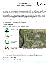 Hospital Link Project Project Update – April 2019