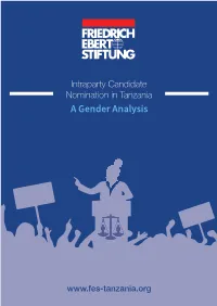Intraparty Candidate Nomination in Tanzania