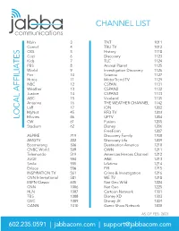 Phoenix Channel List