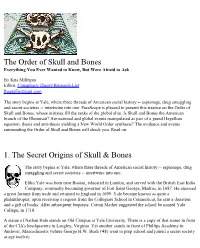 Skull and Bones Everything You Ever Wanted to Know, but Were Afraid to Ask