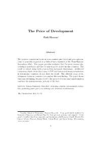The Price of Development