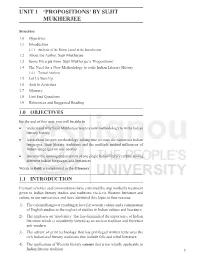 Unit 1 'Propositions' by Sujit Mukherjee