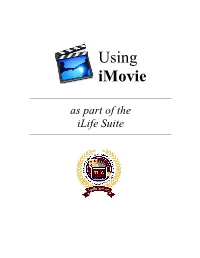 Using Imovie