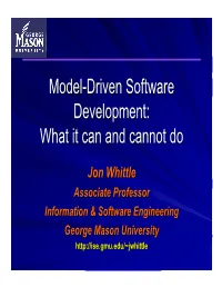 Model-Driven Software Development