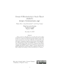 Return of Bleichenbacher's Oracle Threat (ROBOT)