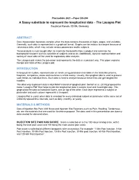 A Sassy Substitute to Represent the Longitudinal Data – the Lasagna Plot Soujanya Konda, IQVIA, Germany