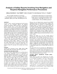 Analysis of Safety Reports Involving Area Navigation and Required Navigation Performance Procedures