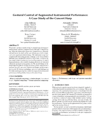 Gestural Control of Augmented Instrumental Performance: a Case Study of the Concert Harp