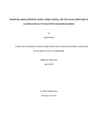 Power, Capital, and the Social Structure of Accumulation in the Hashemite Kingdom of Jordan [Book in Draft]