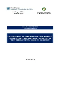 Progress Towards Regional Integration in West Africa